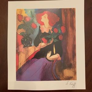 Magali Au Bouquet a Linda Le Kinff Seriolithograph